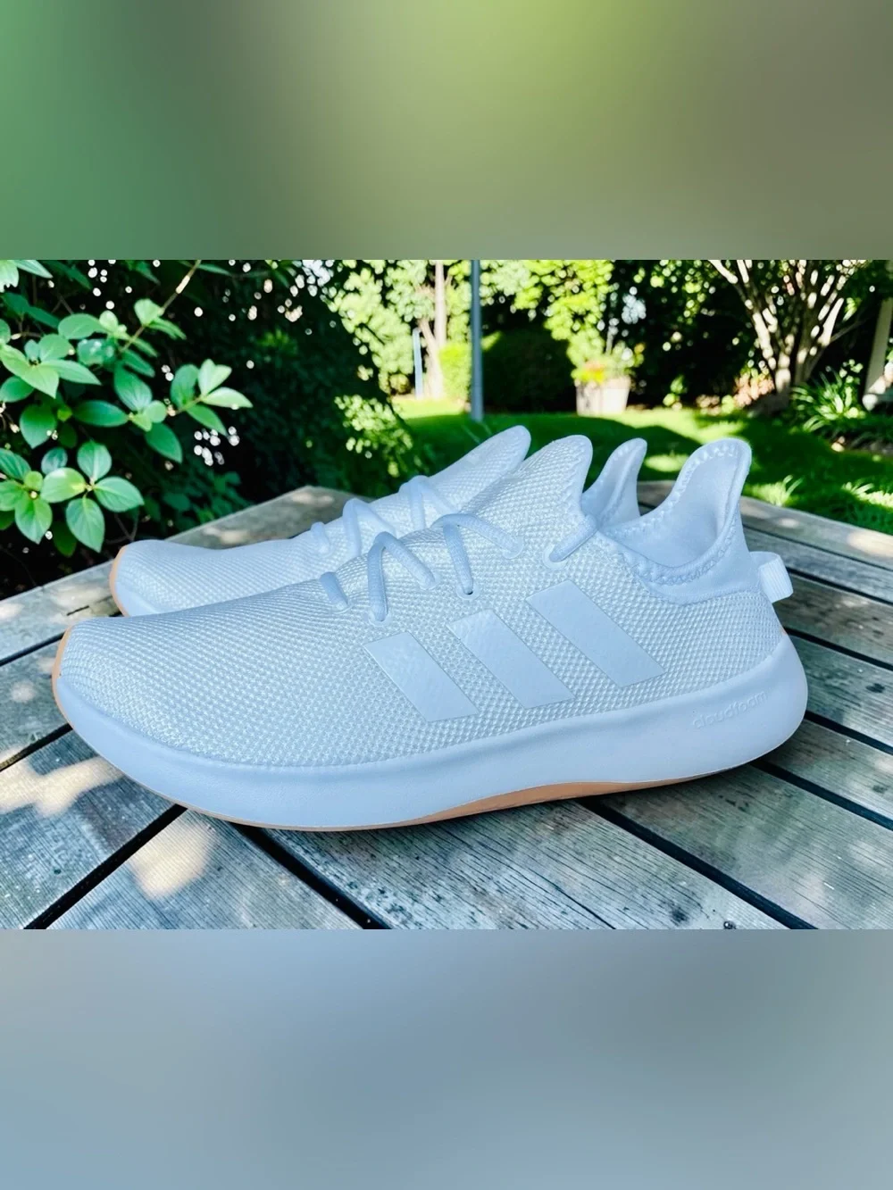 adidas Coudfoam Pure SPW White Knit Size 10 Women
